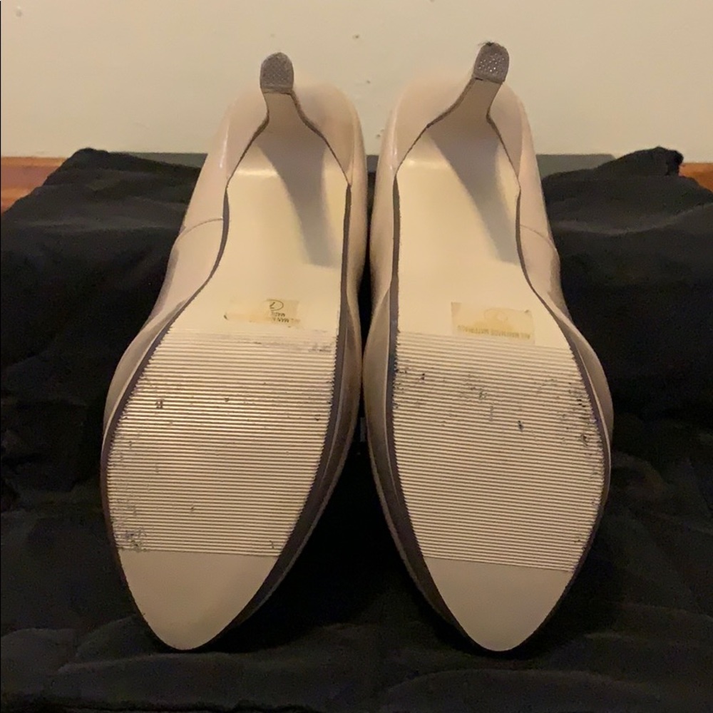 JustFab Nude Patent Leather Platform Heels Size 7 - Picture 5 of 5